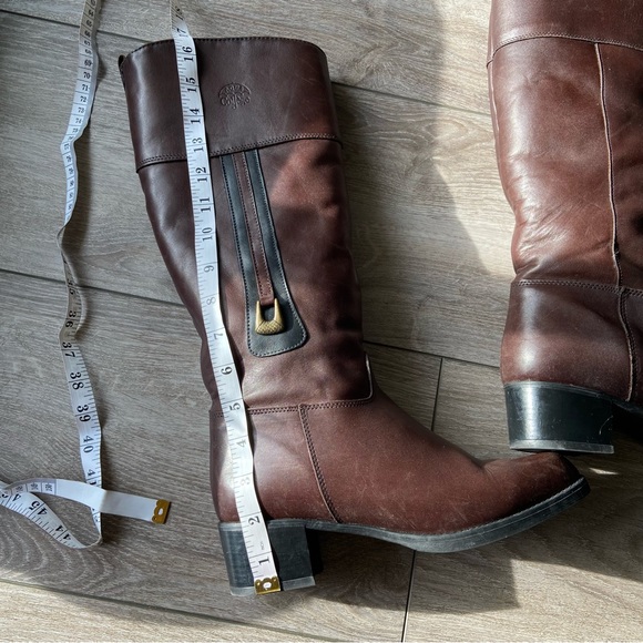 Aqua College Brown Leather Fleece Lining Riding Boots - Picture 13 of 13